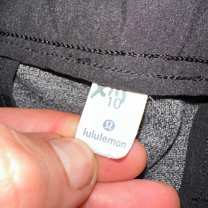 Lululemon Size 10 Grey Marle Ponte High Waist Fly Slim Fit Dress Pants Casual