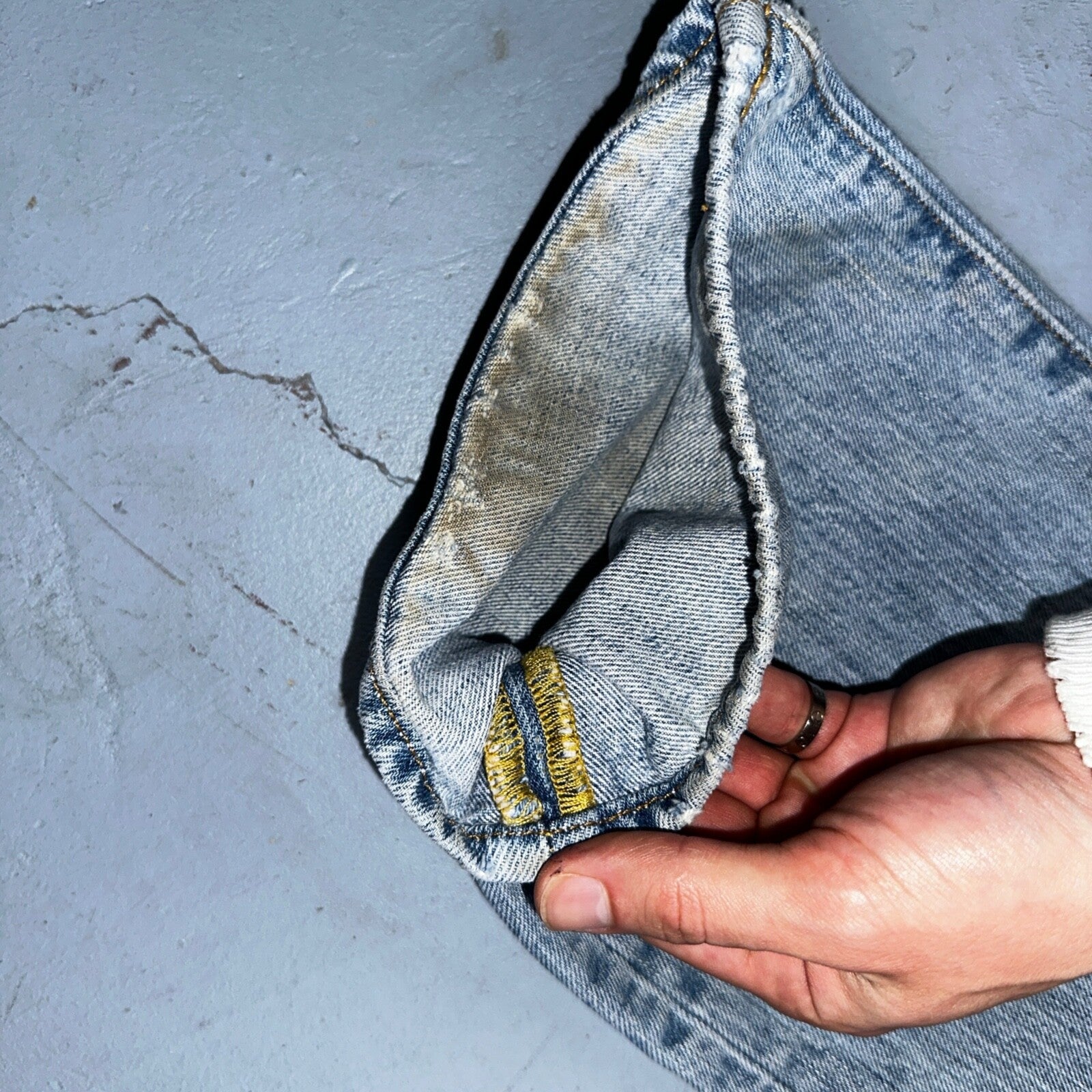 Levis 501 Vintage Y2K XX Straight Leg Jeans 36x30 Light Wash 2000s Act 35x29