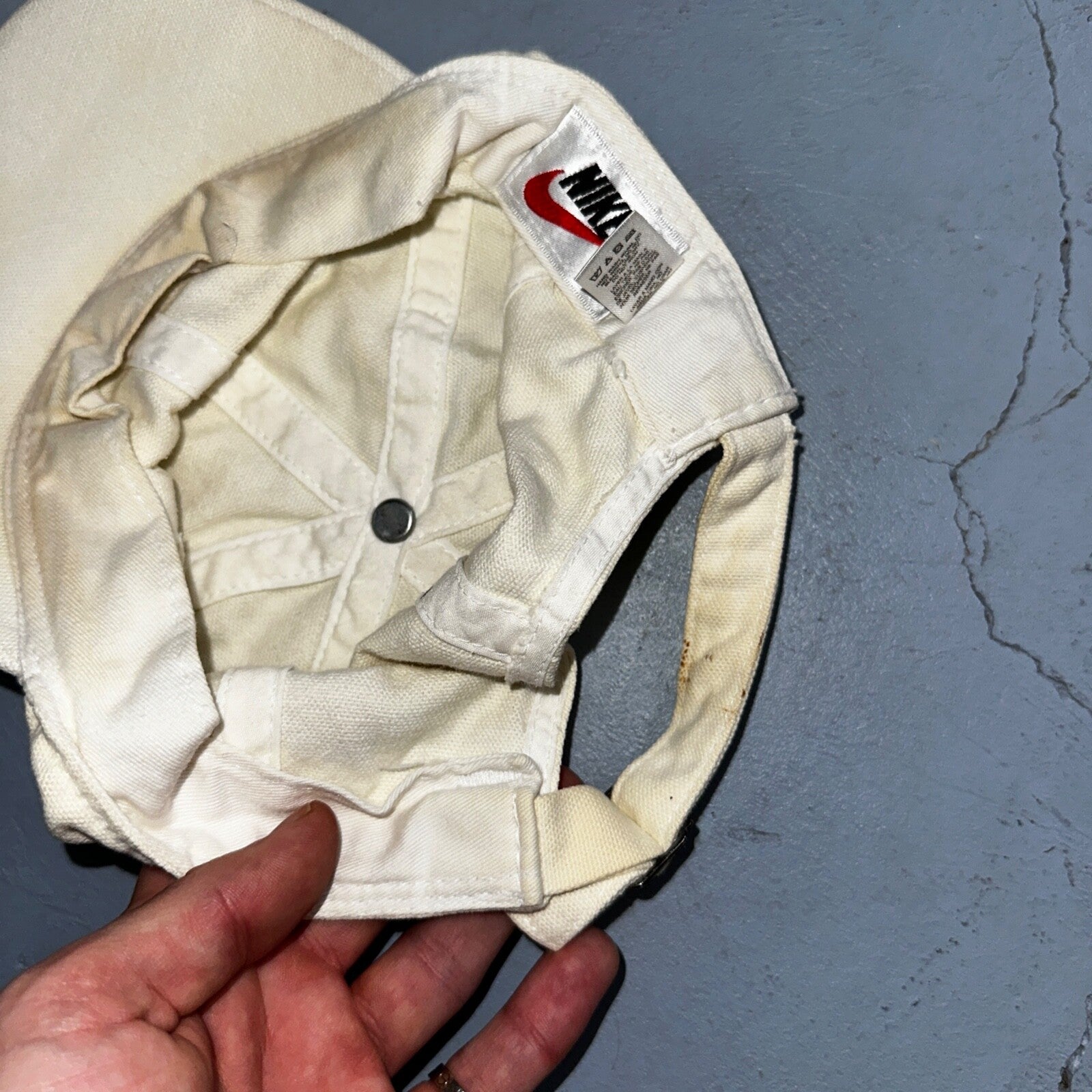 Nike Vintage Hat Cap Strap Back Swoosh Mesh Panel Tailwind Mens 90s Air Max