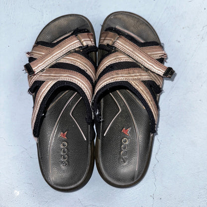 Ecco Hiking Sandals Womens 37 US 6/6.5 Brown Offroad Yucatan Outdoors FLAWS