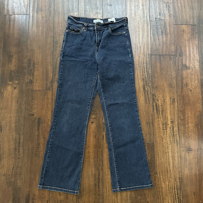 Levis 512 Womens Jeans 6 Blue Slimming Boot Cut Stretch Dark Wash 26x28 Vtg Y2K