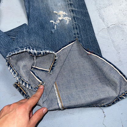 Levis 501 Big E Vintage 60s Redline Selvedge USA XX 1960s Jeans 66 Act 28x28