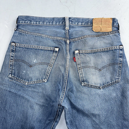 Levis 501 Vintage 80s Redline Selvedge USA XX Jeans Med Wash 35x38 Act 32x33