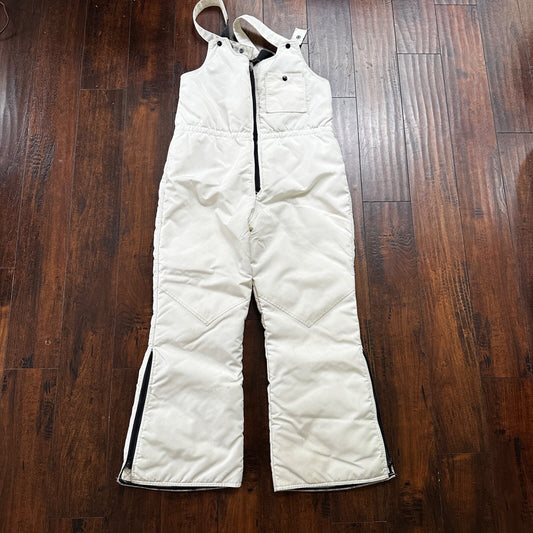 1960s Arcticwear Arctic Cat Bib Overalls Snow Suit Black Size L Vintage Zip Legs