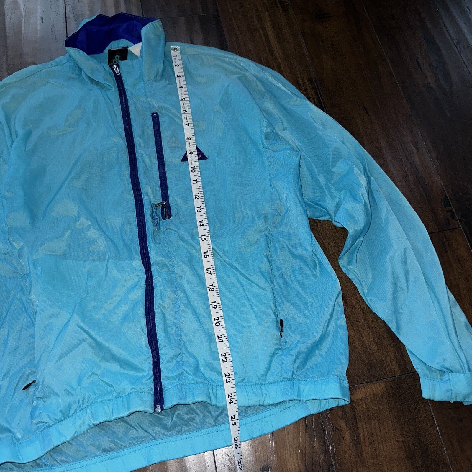 Vintage Nike ACG All Conditions Gear Windbreaker Jacket Coat 90s Blue Medium