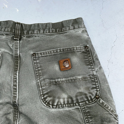 Carhartt VTG Double Knee Carpenter Pants USA B01 B136 MOS Green 31x30 Act 30x28