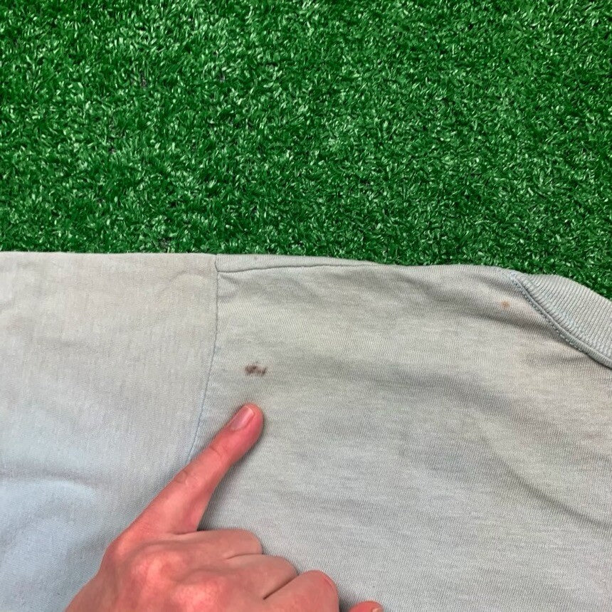 Nike Vintage T Shirt USA 70s 80s Quad Swoosh Block Print Running Oregon Geisha