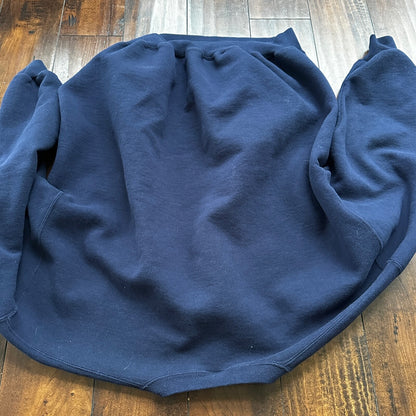 Vintage Russell Athletic Sweatshirt Navy Blue 2XL 90s Kanye V USA Basic Clean