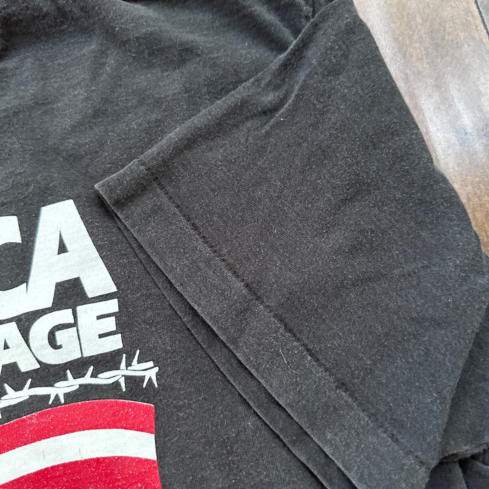 America Held Hostage USA VTG T Shirt Political Funny Democrat Republican Clinton