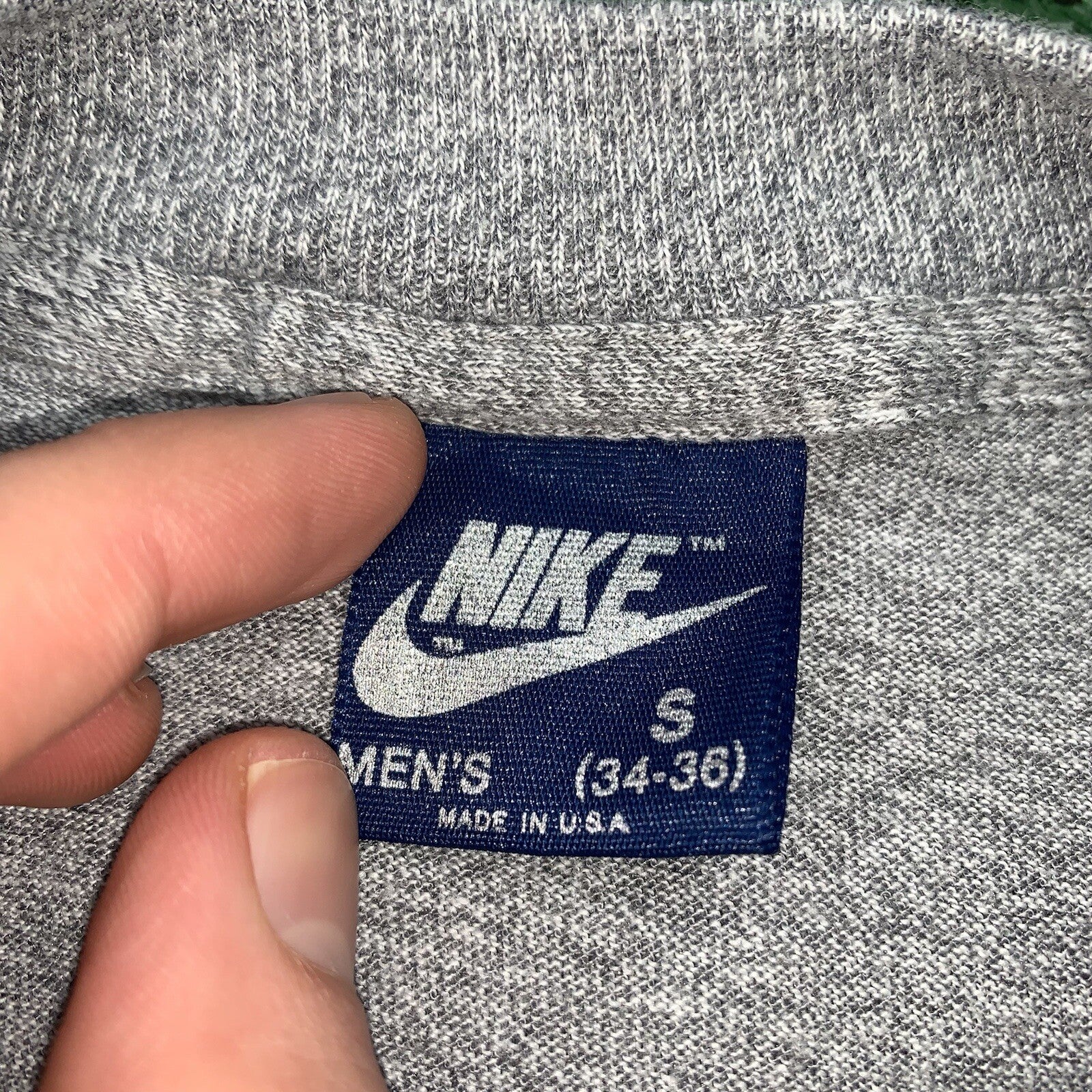 HIKE NIKE 80s Vintage T Shirt OG Rare Grail Geisha Rap Japan Gray Long Sleeve