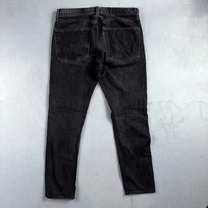 Levis 501 Vintage Y2K Mexico XX Straight Leg Jeans Black Wash 34x31