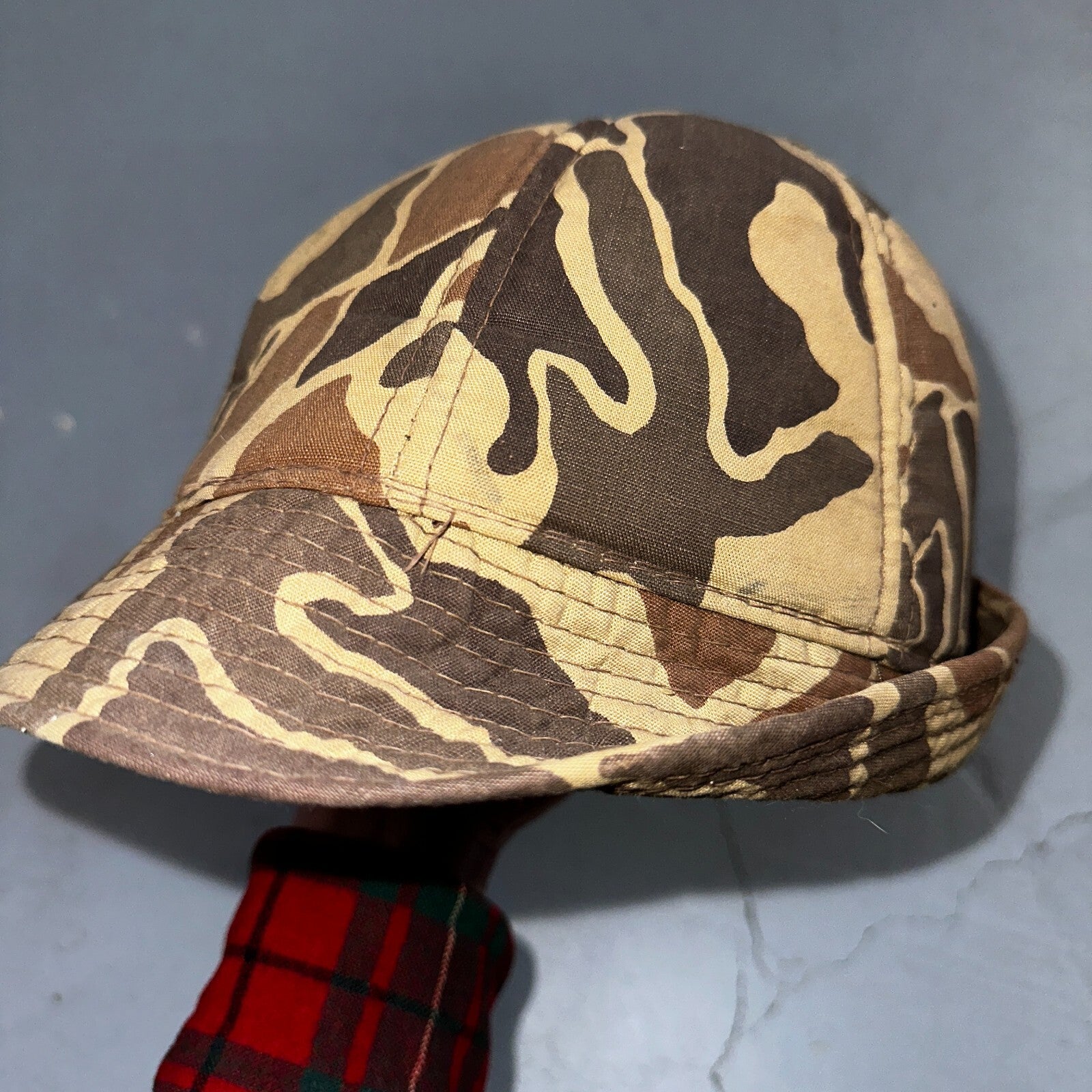 Frogskin Hunting 70s Fisherman Vintage Hat Bucket POST WWII Frog Skin USMC Camo