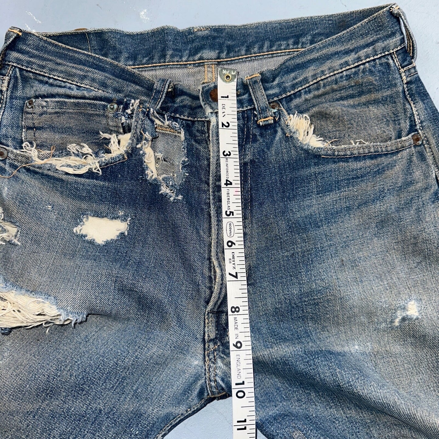 Levis 505 Big E Vintage 60s Redline Selvedge USA XX 1960s Jeans 501 Act 28x26