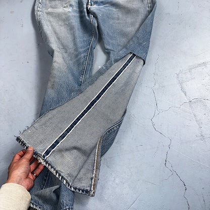 Levis 501 Vintage 80s Redline Selvedge USA XX Jeans Light Wash 36x36 Act 33x32