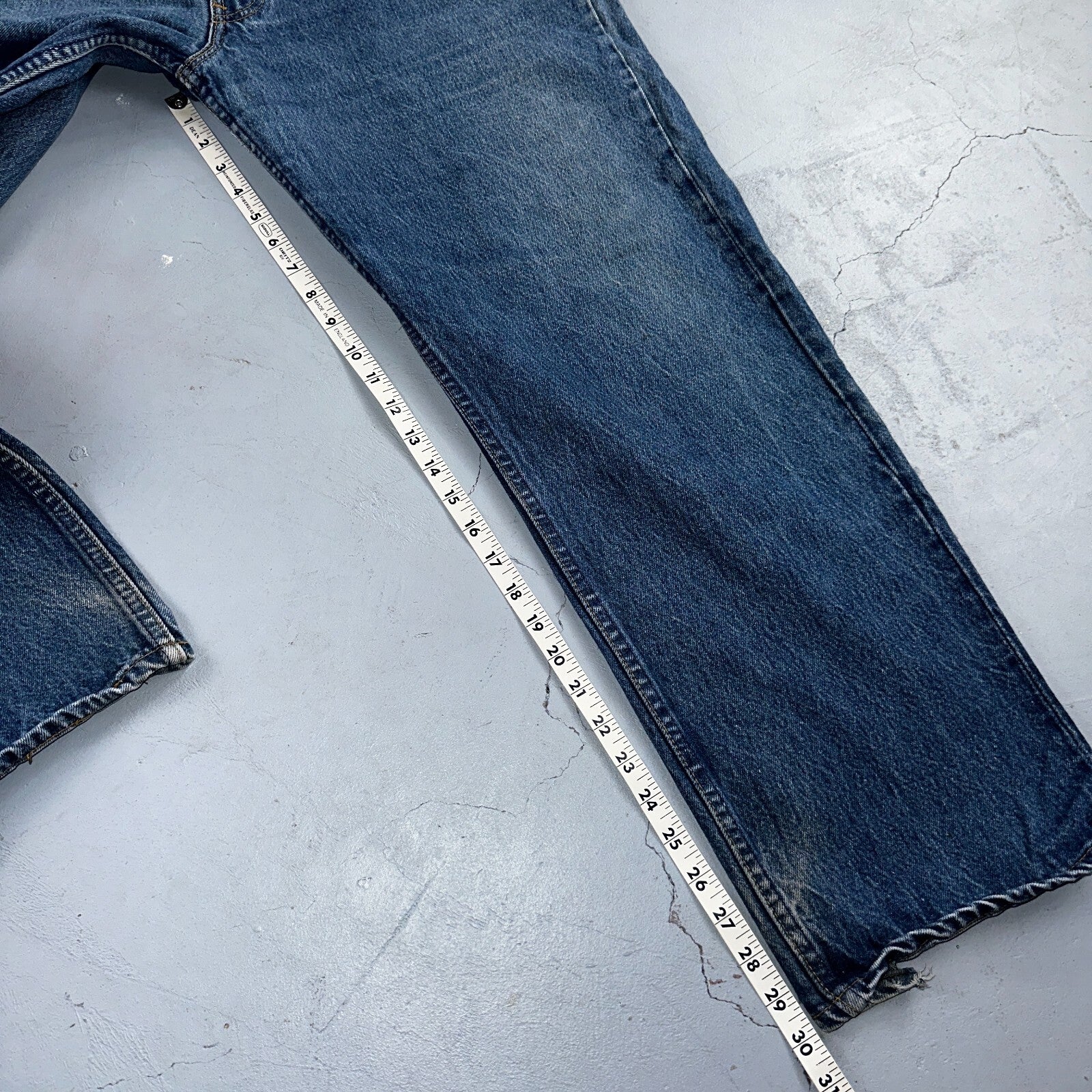 Levis 501 Vintage 90s USA XX Straight Leg Jeans Blue Med Wash 40x30 Act 38x30