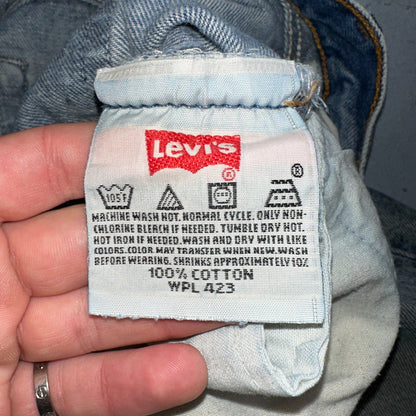 Levis 501 Vintage 90s XX Straight Leg Jeans Y2K Blue Med Wash 36x38 Act 34x33