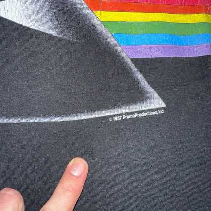 Vintage 1987 Pink Floyd Dark Side of the Moon USA T-Shirt Large Boxy 80s Rock