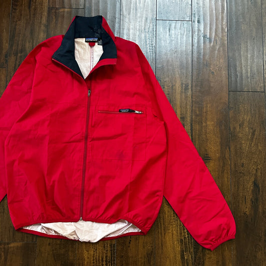 VTG Patagonia Red Jacket XL Parka Windbreaker Winter Coat Zip Nylon 90s
