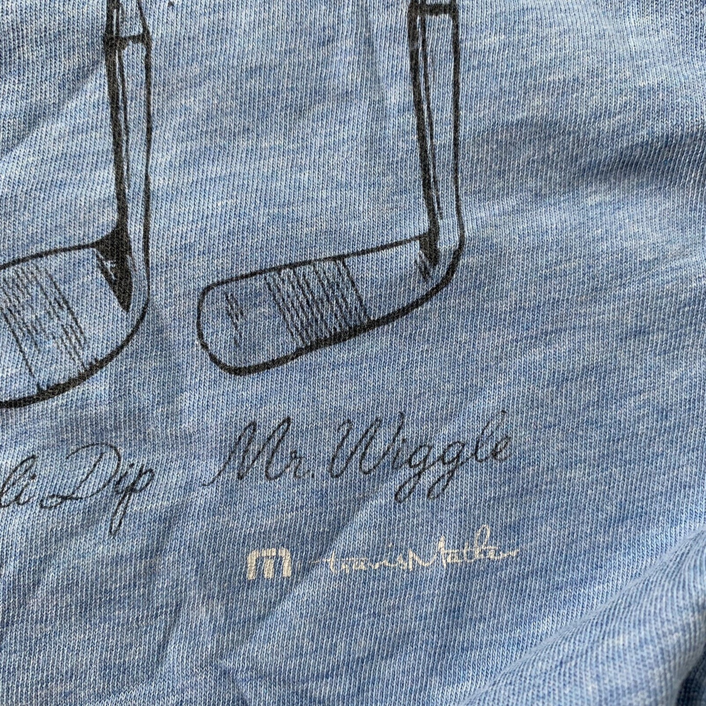 Travis Mathew Light Blue Pima Cotton Golf Club T-Shirt Size M VTG STYLE