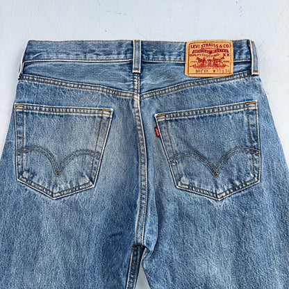 Levis 501 Vintage 90s XX Straight Leg Jeans Y2K Light Wash 33x34 Act 30x30
