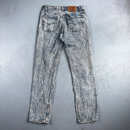 Levis 501 Vintage 80s USA XX Straight Leg Jeans Blue Acid Wash 31x32 Act 30x31