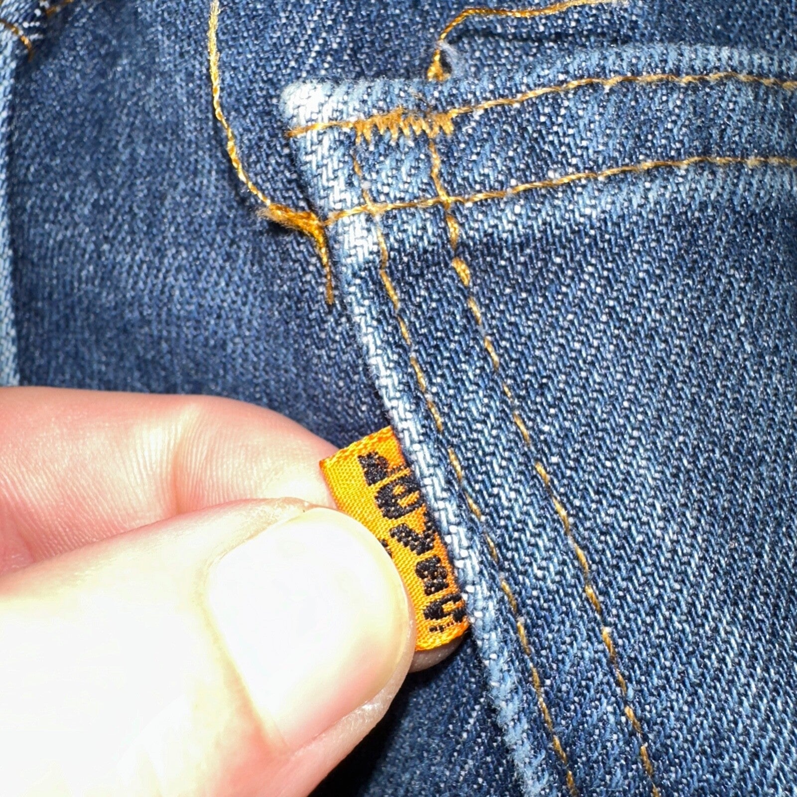 Levis 517 VTG Jeans Mens 34x36 Blue Boot Cut Orange Tab Western USA 80s 33x36