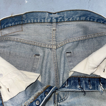 Levis 501 Vintage 80s Redline Selvedge USA XX Jeans Light Wash Worn Act 30x30
