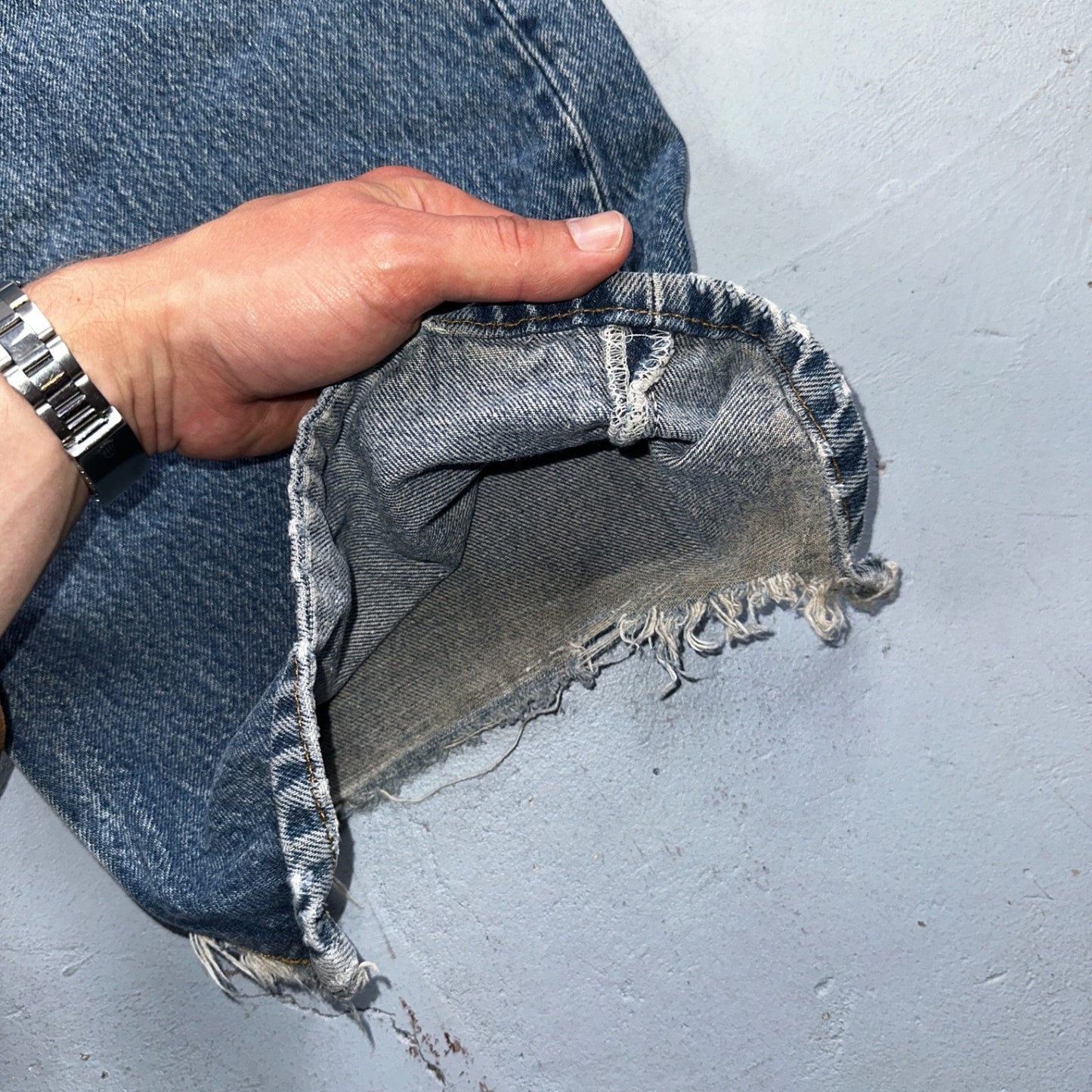 Levis 501 Vintage 90s USA XX Straight Leg Jeans Blue Light Wash 60x30 Act 56x27