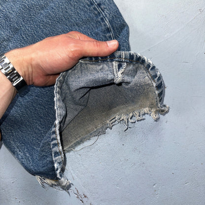 Levis 501 Vintage 90s USA XX Straight Leg Jeans Blue Light Wash 60x30 Act 56x27