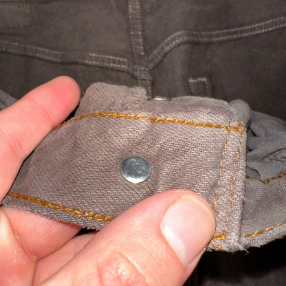 Levis 501 Vintage 90s USA XX Straight Leg Jeans Overdyed Brown 36x30 Act 33x29