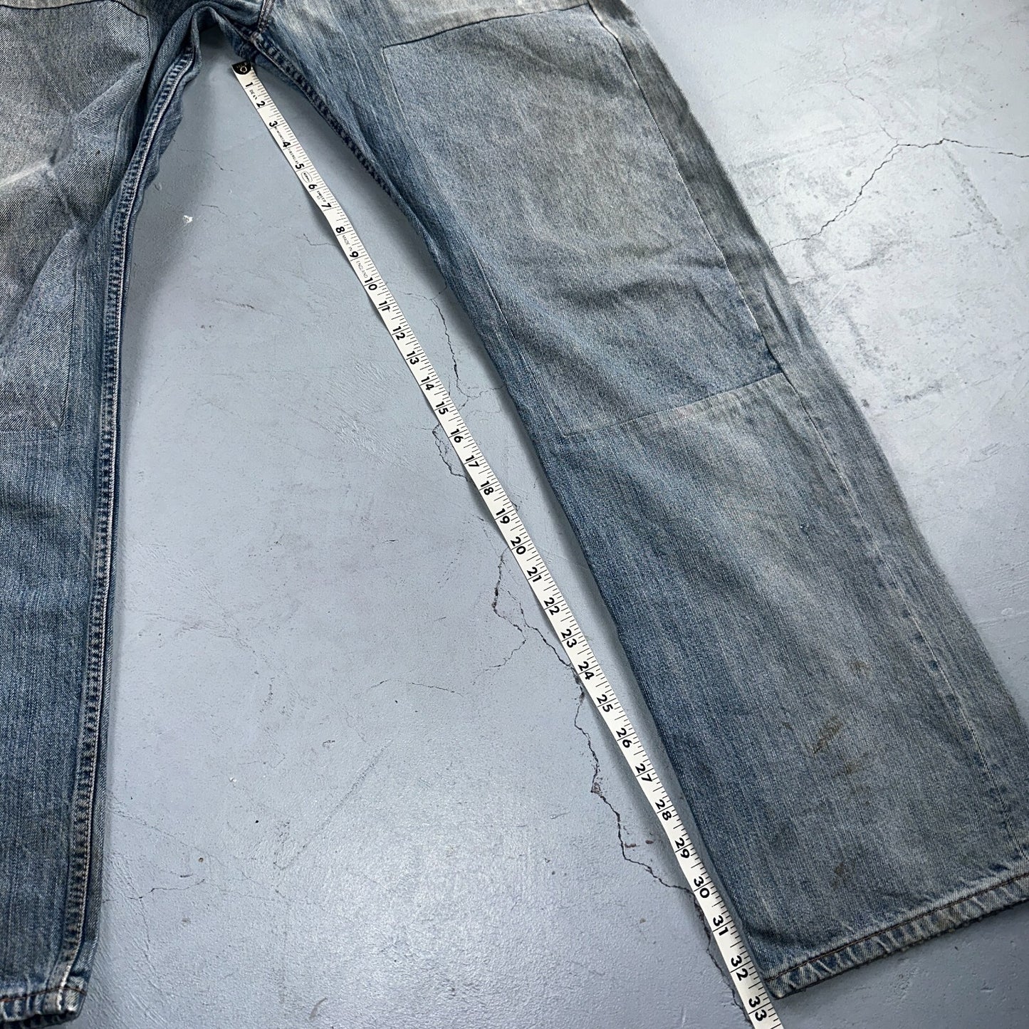 Levis 501 Vintage Y2K XX Straight Leg Jeans Blue Light Wash 38x34 Act 38x32