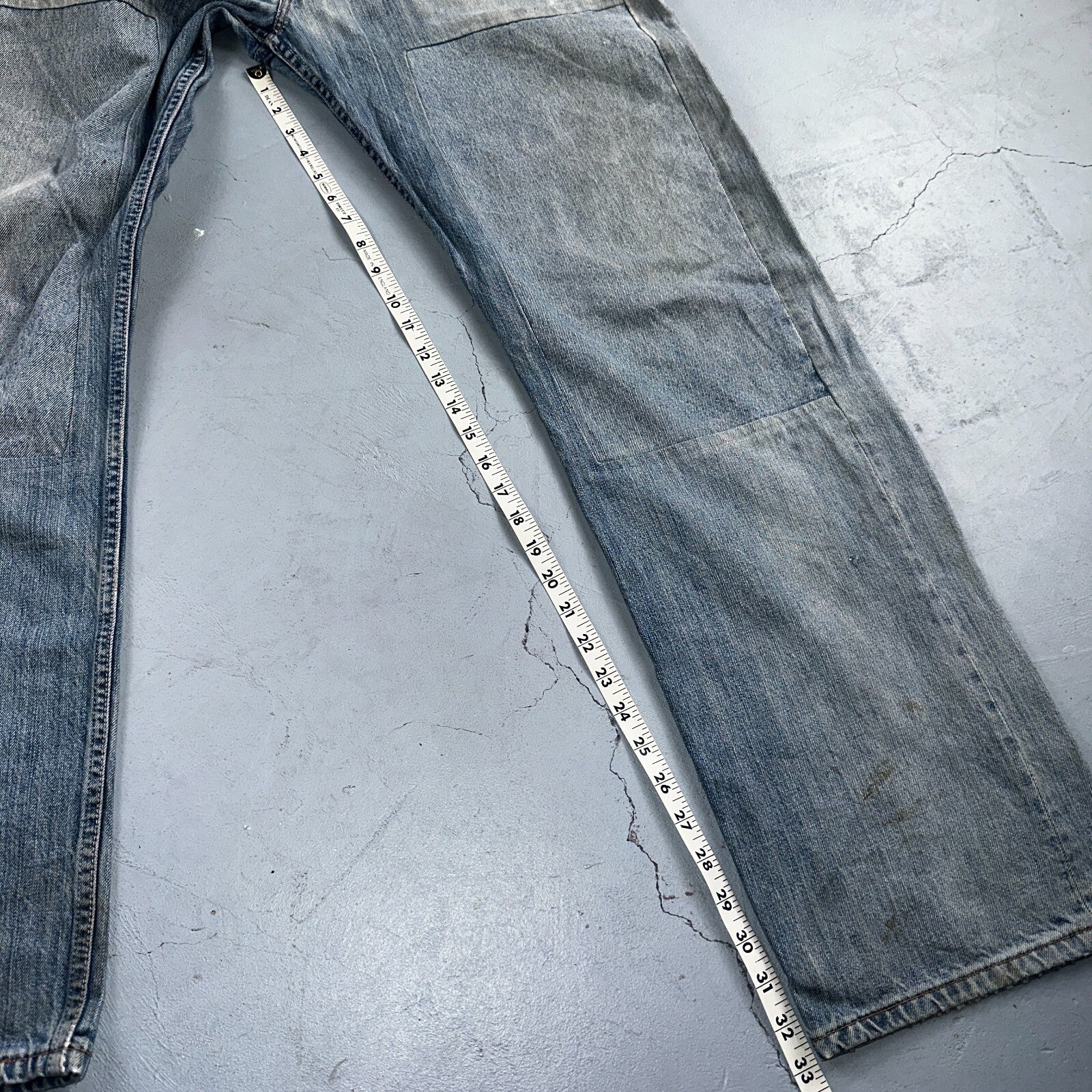 Levis 501 Vintage Y2K XX Straight Leg Jeans Blue Light Wash 38x34 Act 38x32