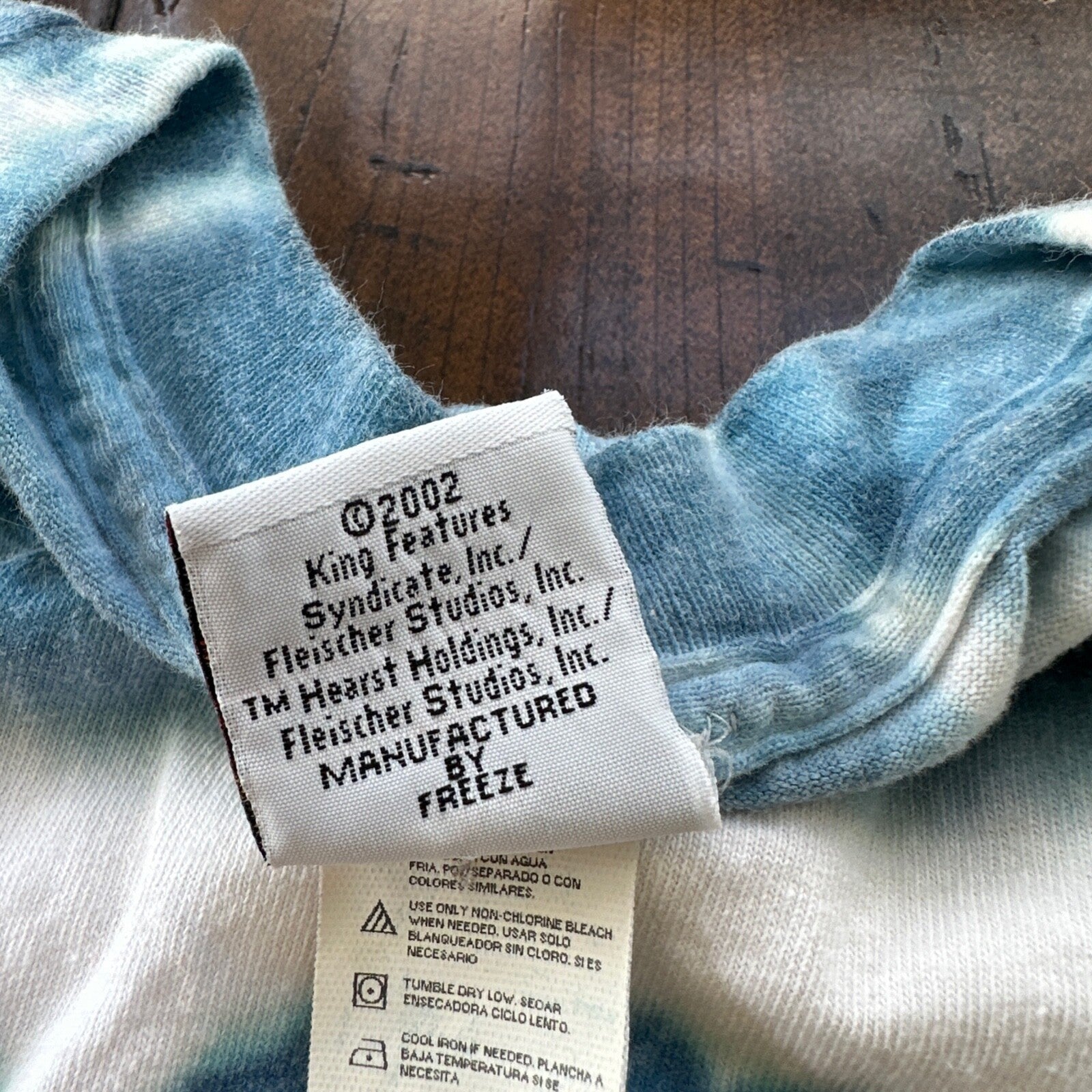 Betty Boop Hot Girl Vintage T Shirt Gillter Glamour Y2K Tie Dye 2002