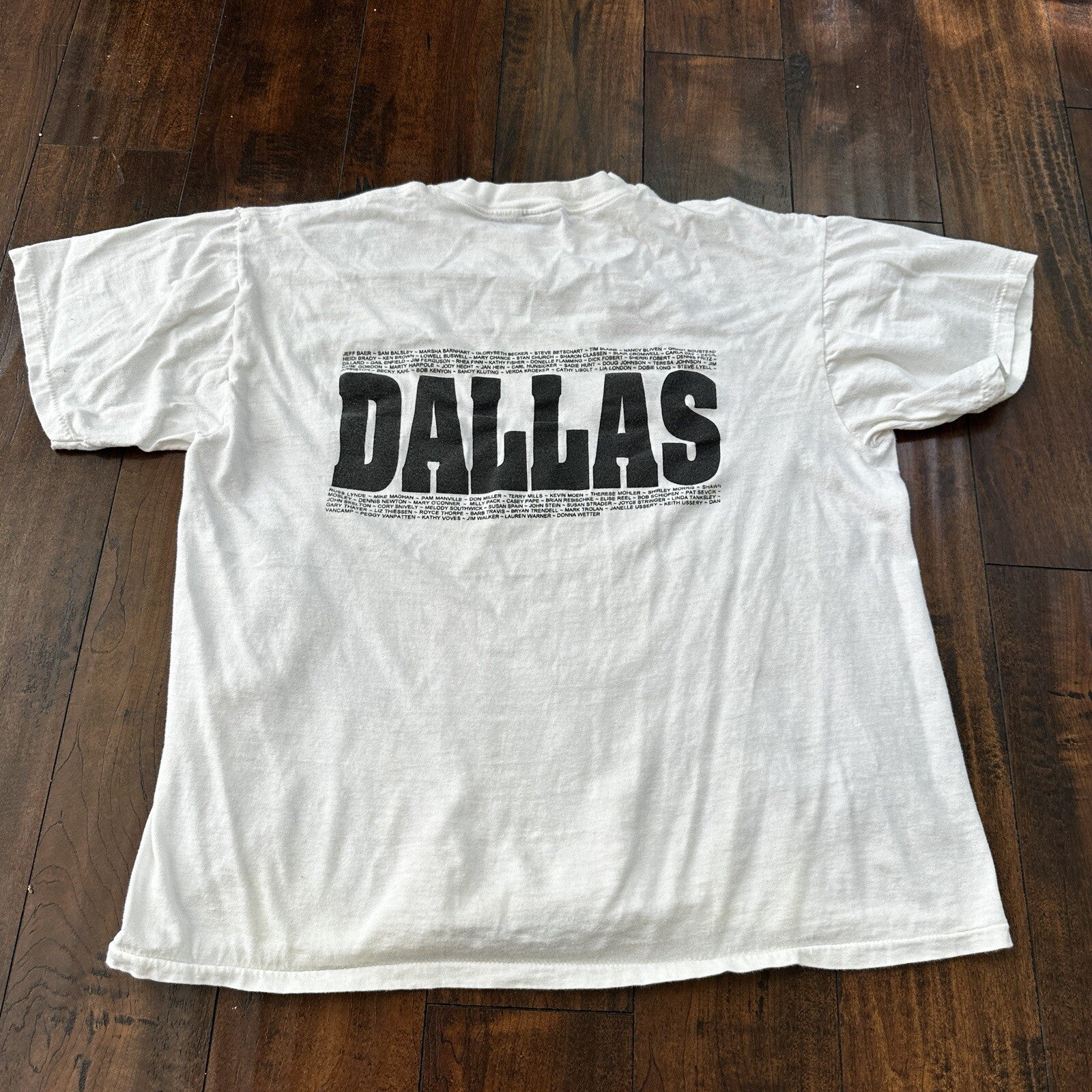 Oneita 90s Lot 2 Vintage T Shirt Dallas Oregon Dragons Basic White Grey Rap