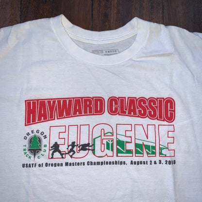 Nike Eugene Y2k 2008 Vintage T Shirt Sports Hayward Classic Ducks Run Rap Band
