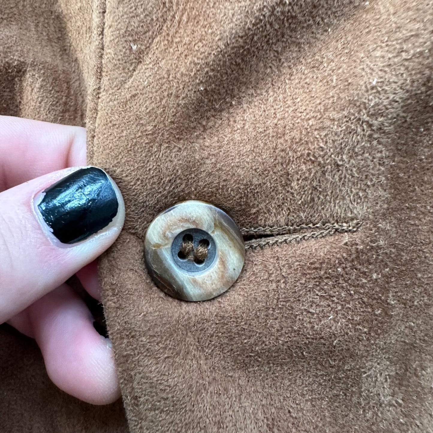 Remy Vintage Brown Suede Leather Jacket Blazer 42 80s 70s Winter Cool Rockabilly