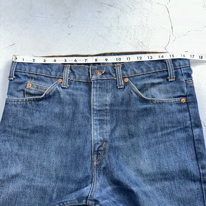 Levis 517 VTG Jeans Mens 34x36 Blue Boot Cut Orange Tab Western USA 80s 33x36