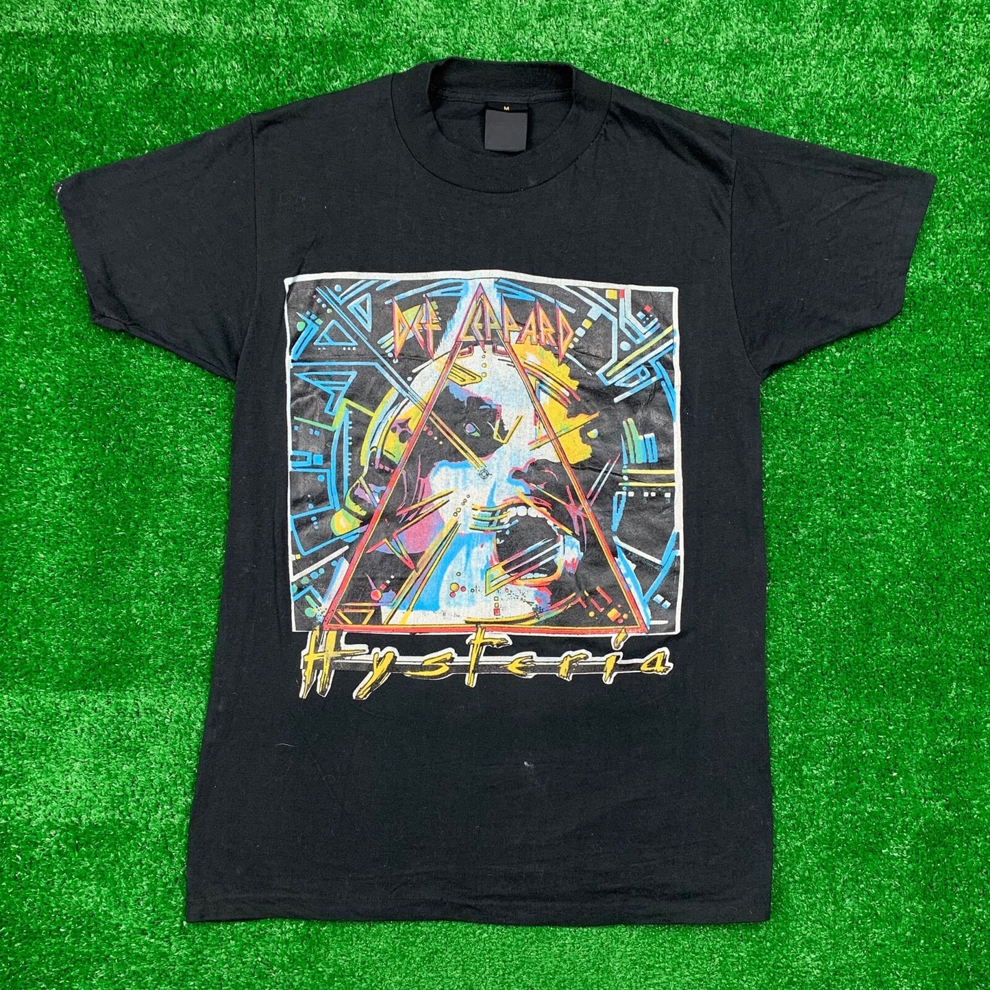 Def Leppard Hysteria Vintage T Shirt Tour 1987 1988 Sold Out Rock Band Music Rap