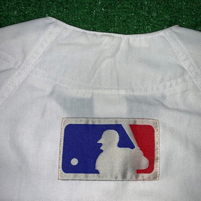 90s Chicago Cubs Jersey Vintage Nike T Shirt USA Rare MLB White Rare Jordan Rap