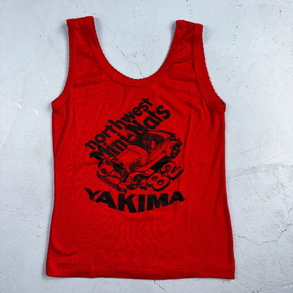Yakima Northwest Mini Nats VTG T Shirt Tank Top Robin Ross Flowers Womens Racing