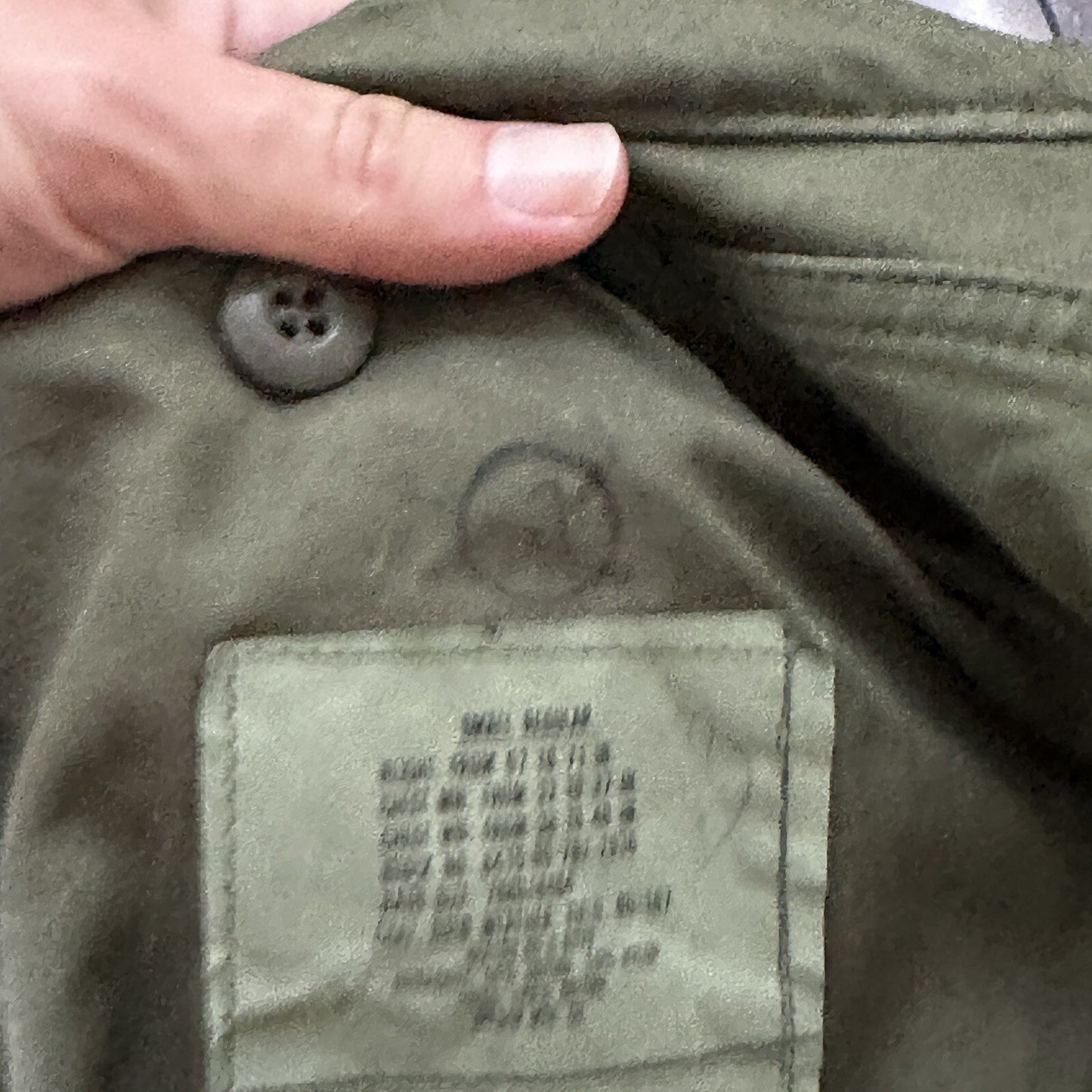 Vintage US Army 1980s Cold Weather Field Coat Jacket M-65 OG 107 Small 80s wwii