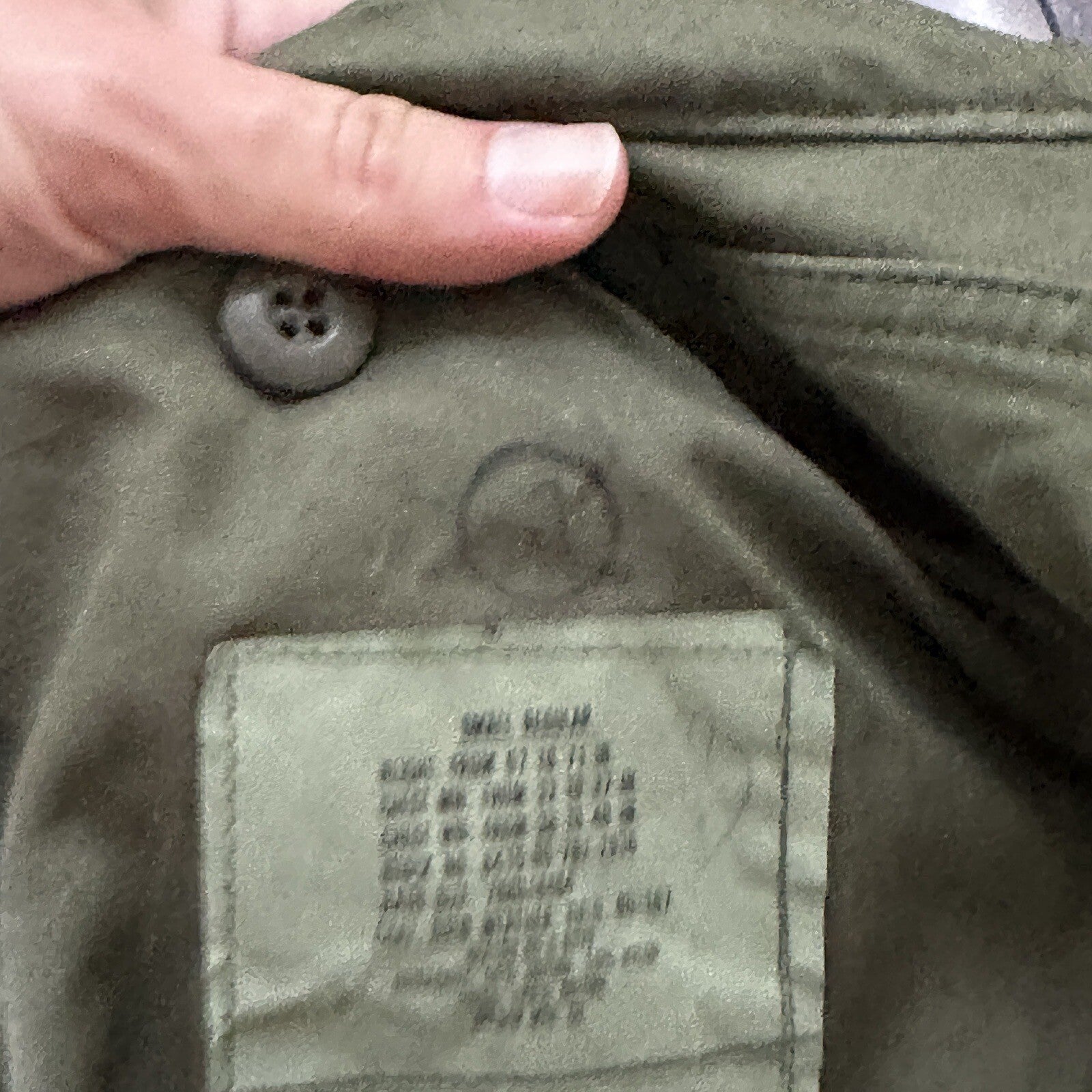 Vintage US Army 1980s Cold Weather Field Coat Jacket M-65 OG 107 Small 80s wwii