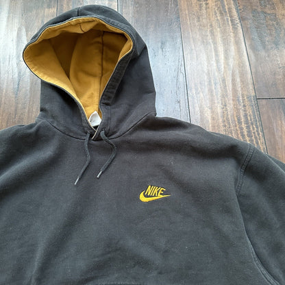 Nike Vintage Sweatshirt Mens T Shirt Tonal Hoodie Center Swoosh Rap Fall Brown