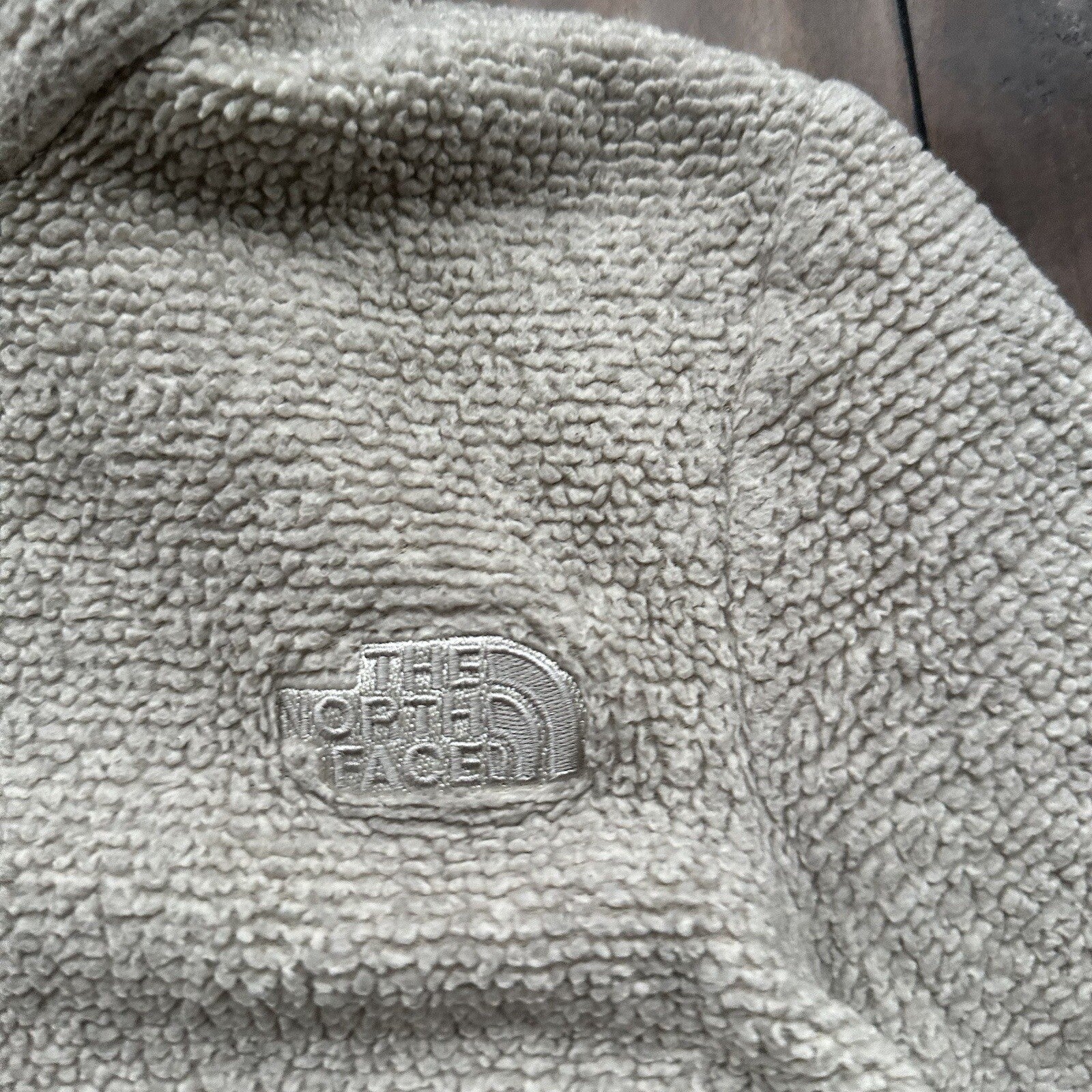 The North Face Fleece Jacket Womens Med Full Zip Sweatshirt Soft Oatmeal Sherpa