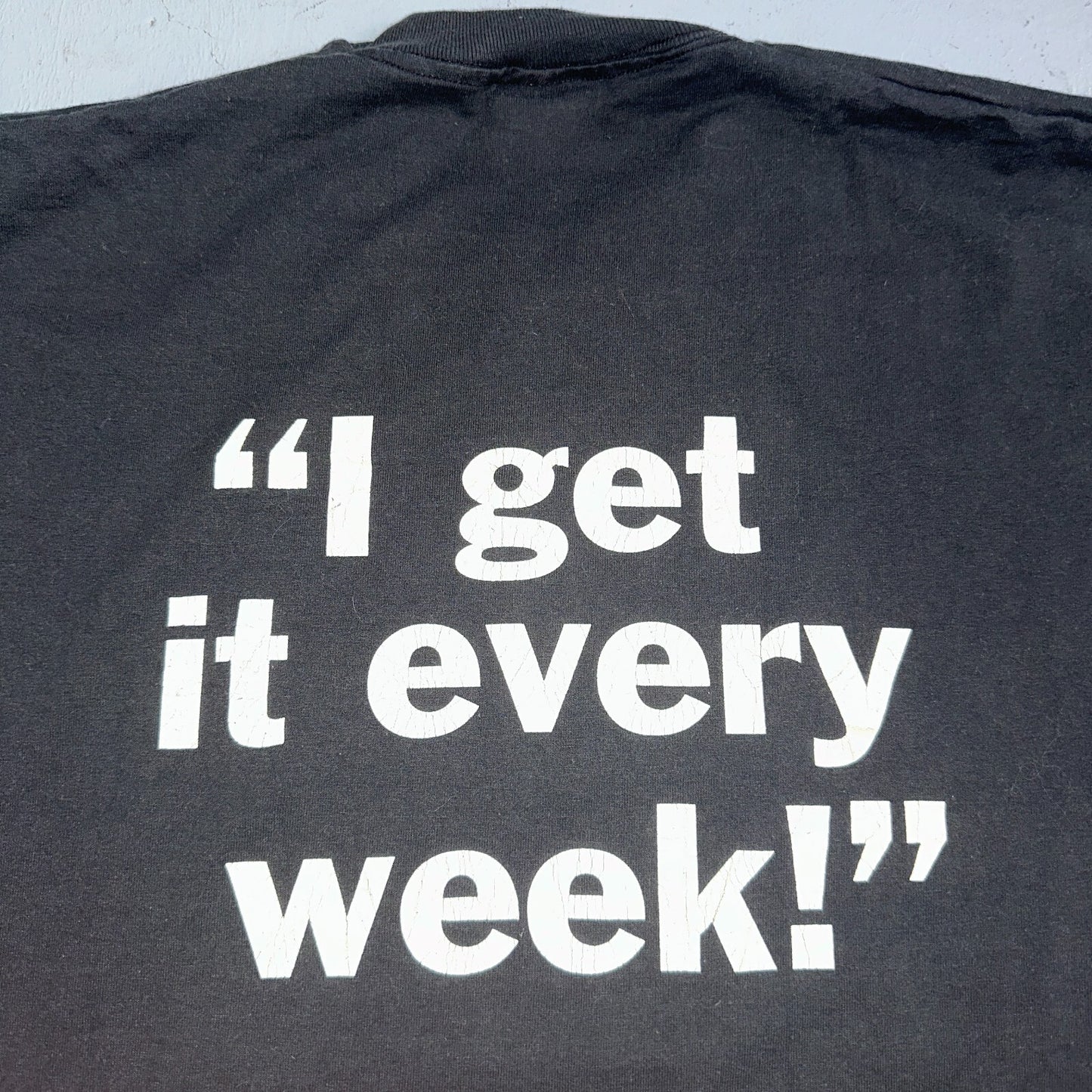 Bottom Line VTG T Shirt Funny Joke Quote Humor IT Every 90s Rap Frostburg Uni