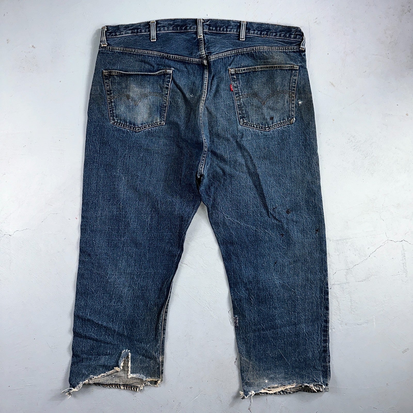Levis 501 Vintage 70s SS Redline Selvedge USA XX Jeans Med Wash 48x30 Act 44x26