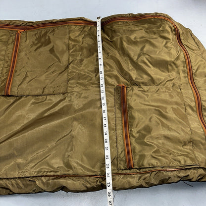 VTG Hartmann Garment Suit Bag Carry On Leather & Nylon 25x40 Luggage Hang up