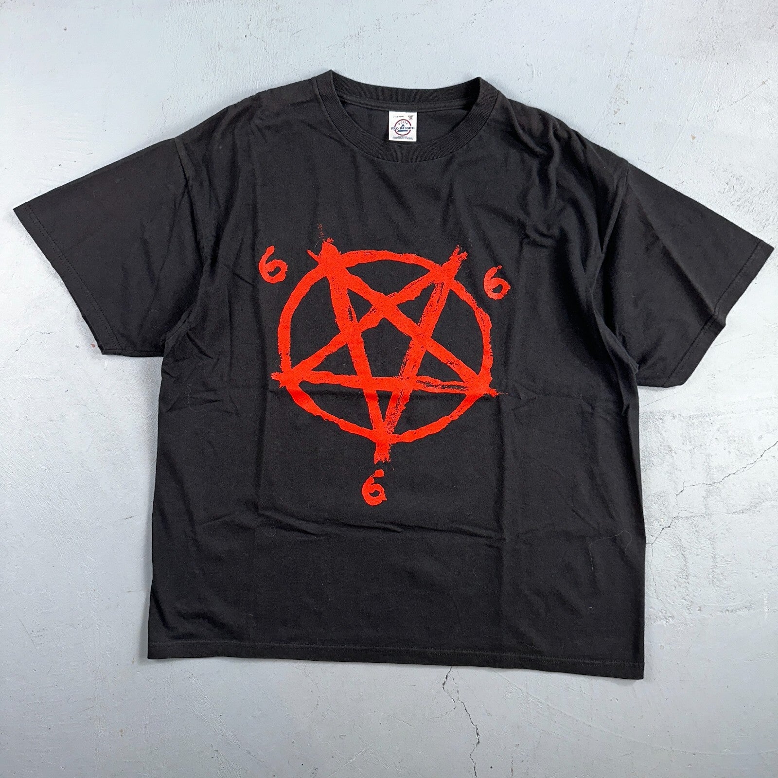 Pentagram 666 VTG T Shirt Music Band Grunge Heavy Metal XL Black Cool Graphic