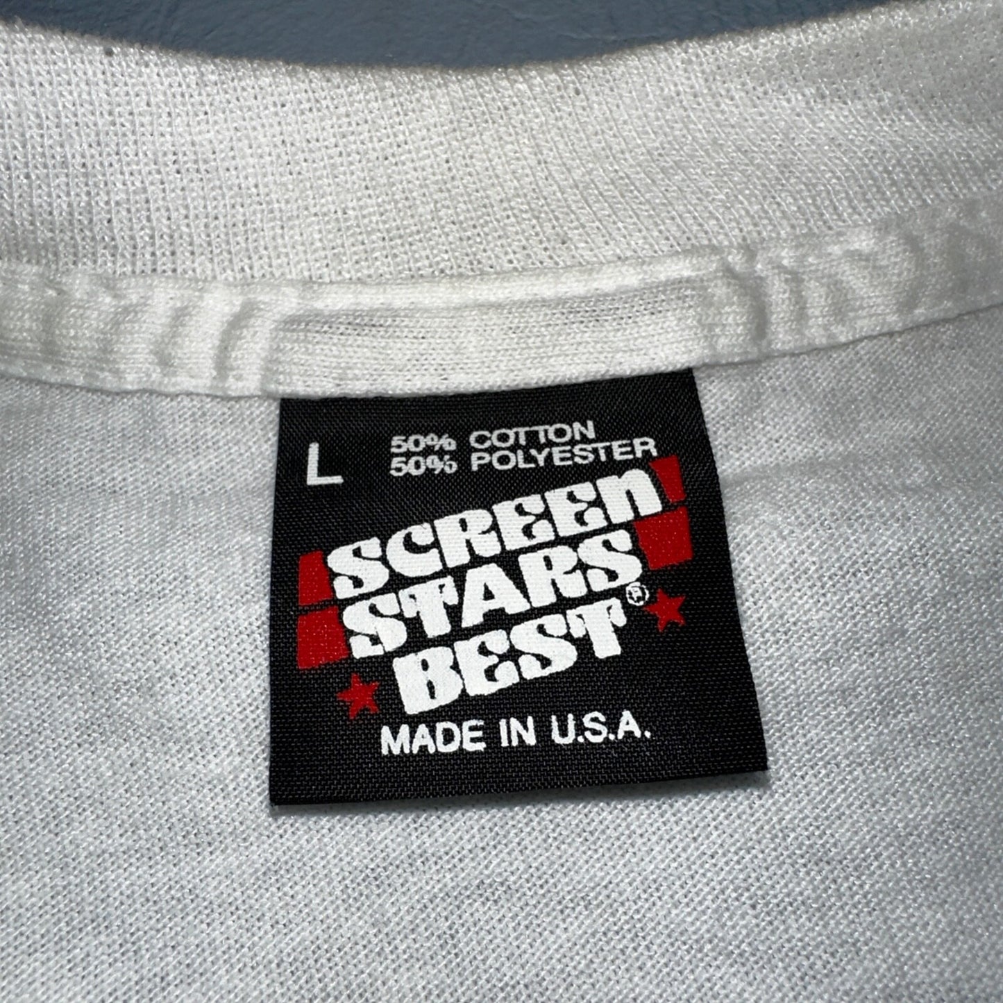 Chinese Shar Pei USA VTG T Shirt 1991 New Jersey Flag Animals Love Cute Dog