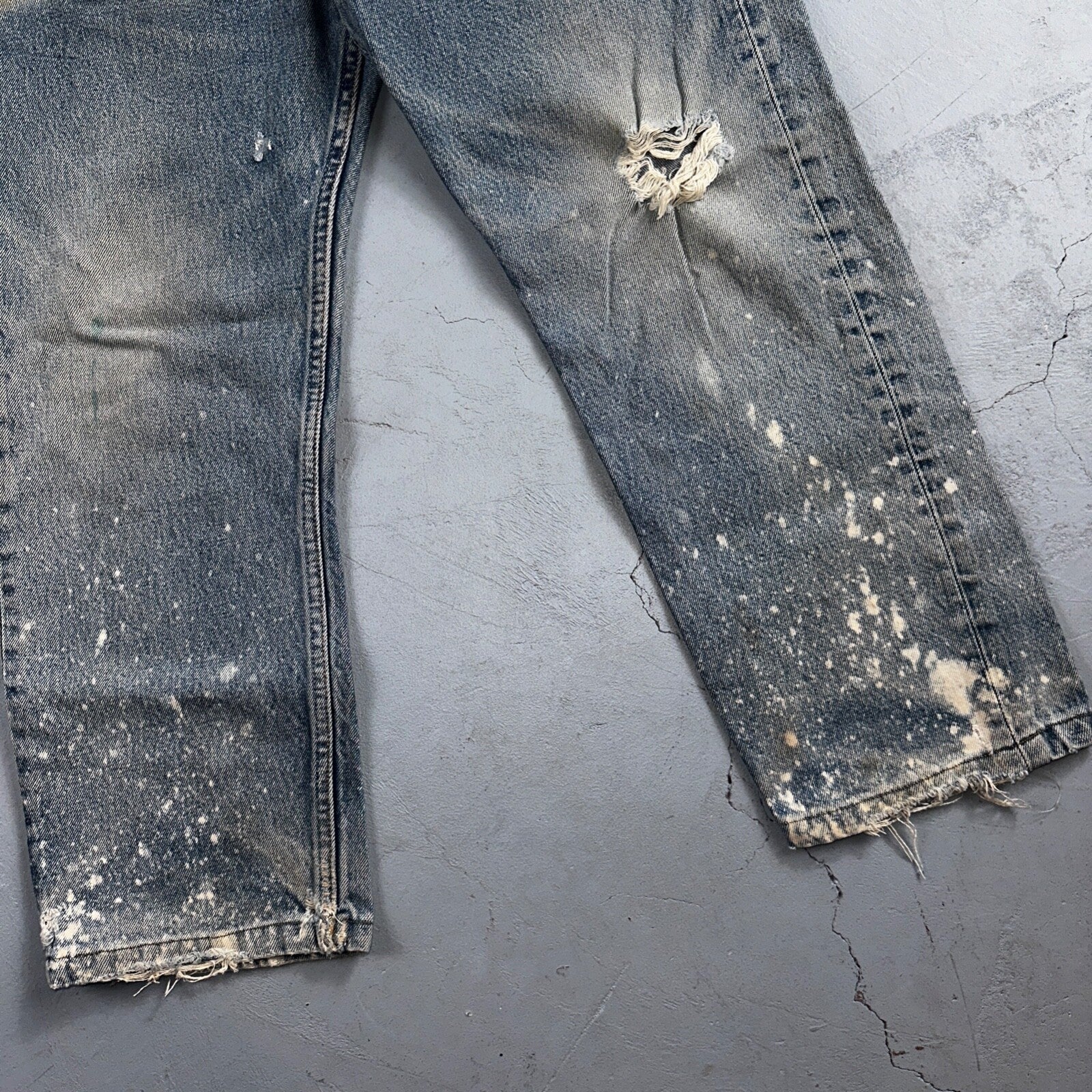 Levis 501 Vintage 90s XX Straight Leg Jeans Blue Light Wash 33x32 Act 31x24